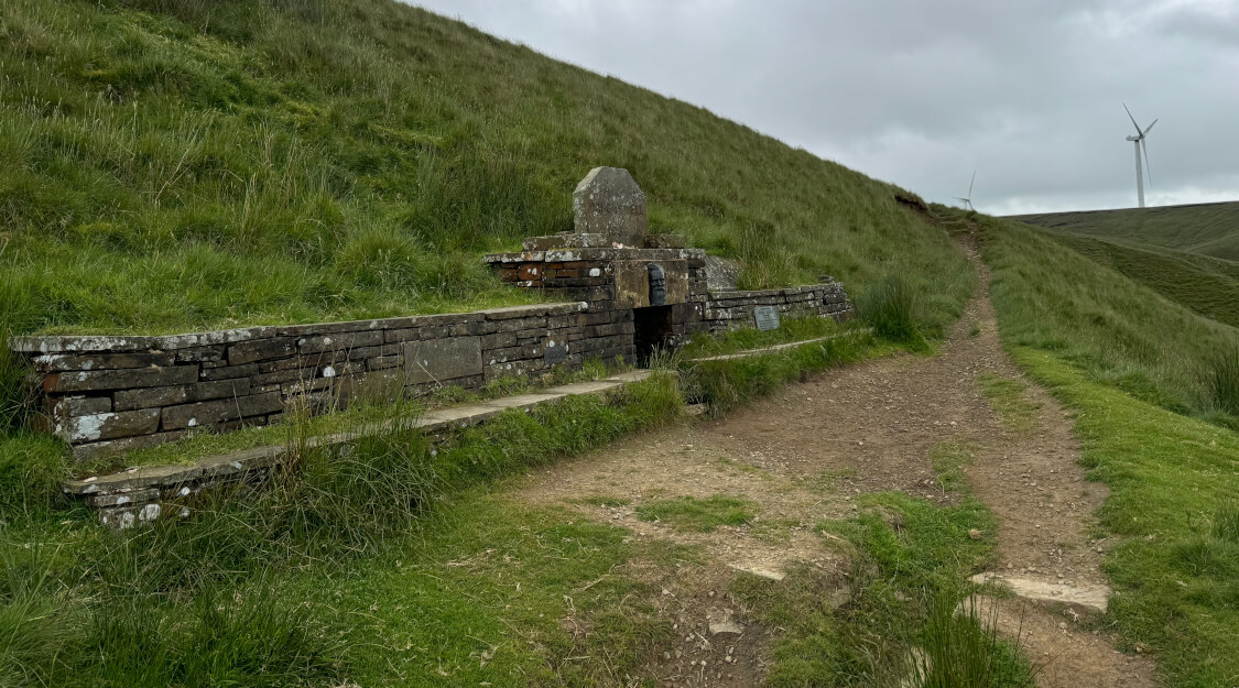 Waugh's Well and Cragg Quarry from Stacksteads